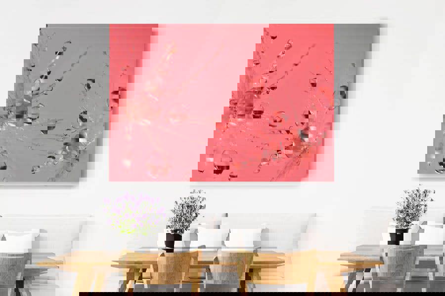 pink flower art print