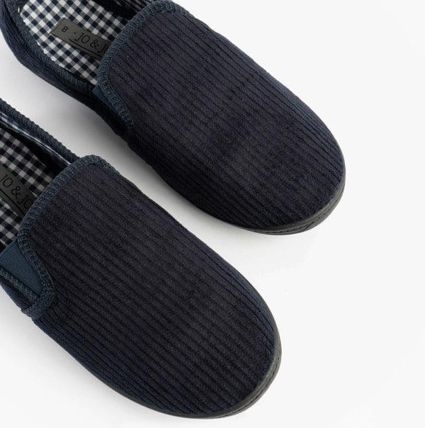Jo & Joe HARRY Mens Full Slippers Navy