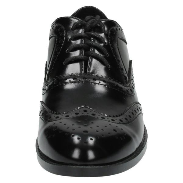 Spot On Ladies Spot On Casual Brogue Style Shoes