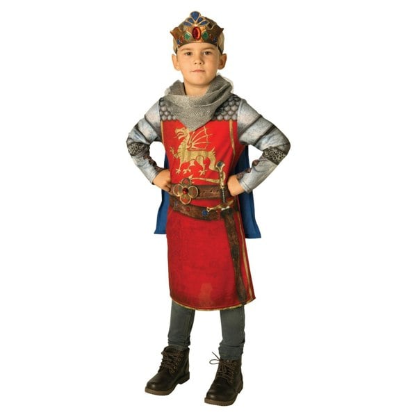 Bristol Novelty Childrens/Kids King Arthur Costume - Red/Grey/Blue