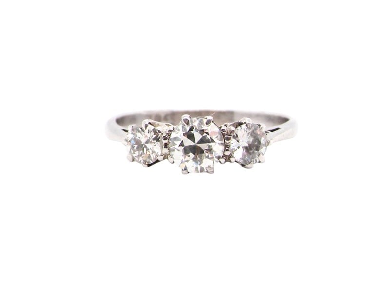 Vintage Tom A fine vintage three stone Diamond Ring