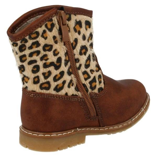 Spot On Infant Girls Spot On Zipped Cowboy Style Printed Boots