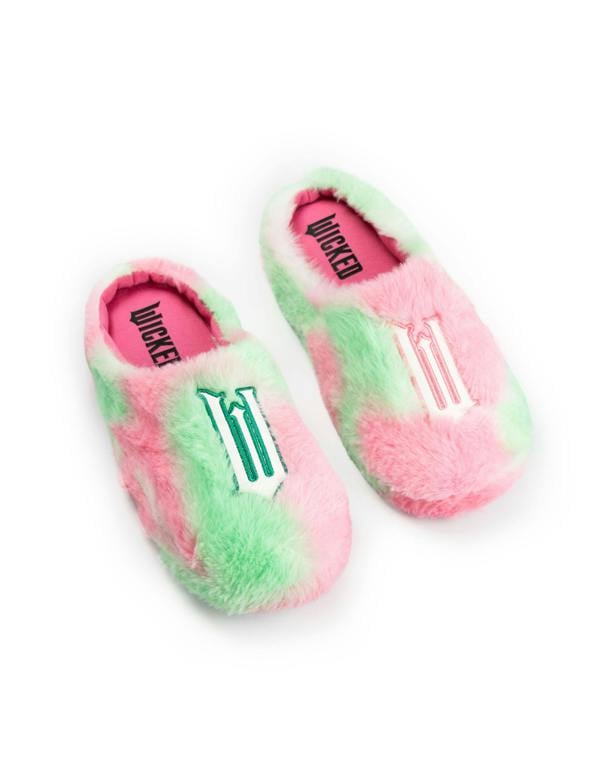 Wicked Girls Multicoloured Logo Mule Slippers
