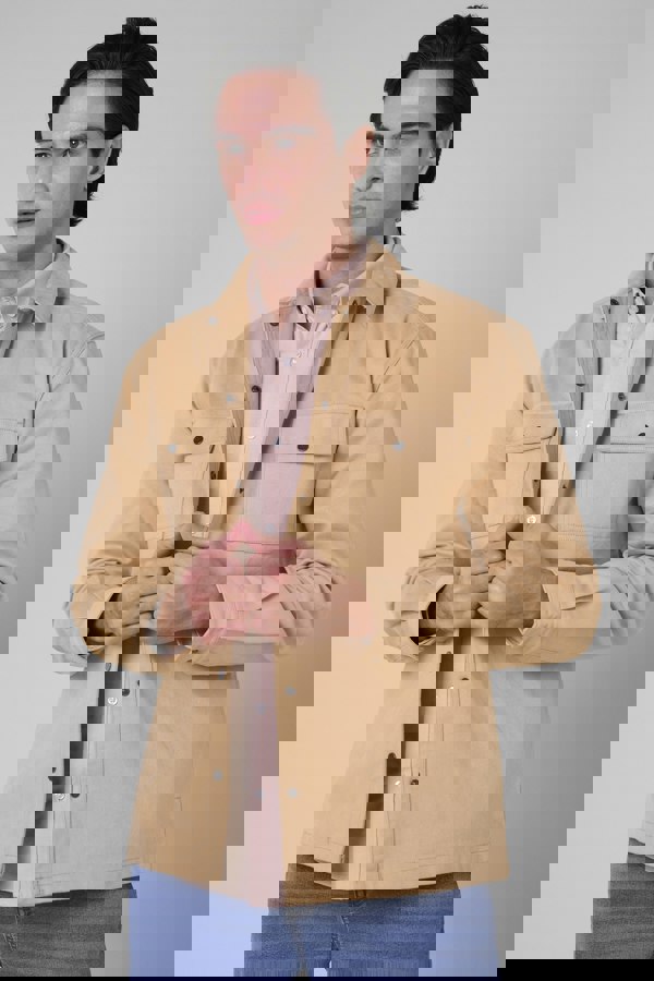 ENORSIA Mens Premium Cotton Twill Oversized Shirt