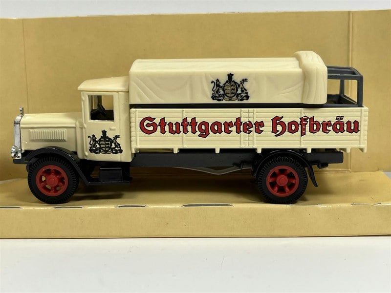 MCSlots Mercedes Benz L5 Lorry 1932 Gtuttgarter Hofbrau Models Of Yesteryear 1:69 Matchbox Y6D S5