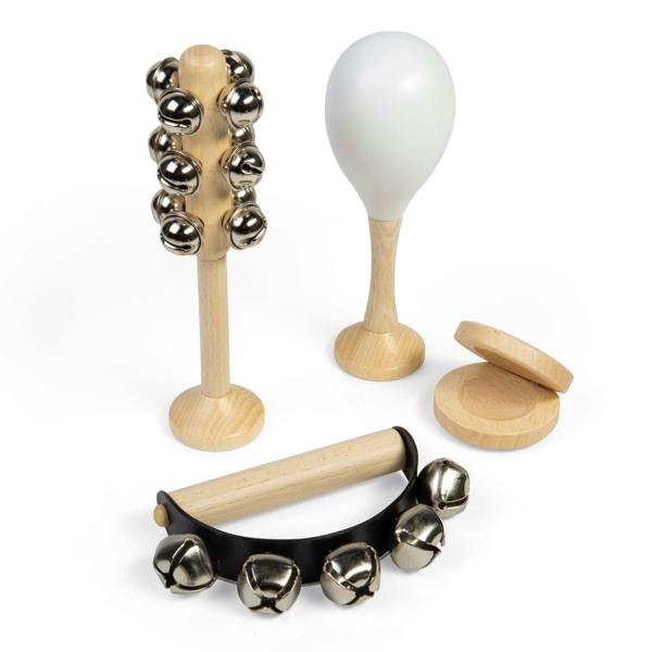 Bigjigs Toys Natural Wooden Musical Instruments For Kids