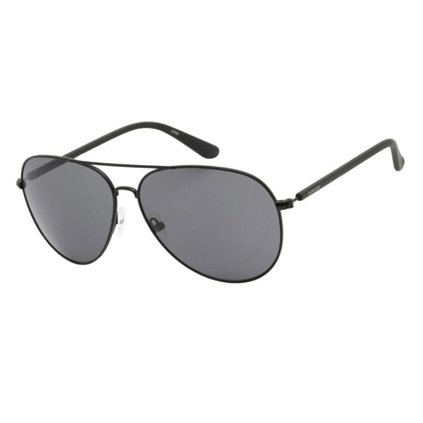 Calvin Klein Grey Lensed Matte Black Sunglasses One Size