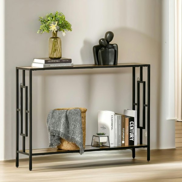 Rafaelo Mobilia 106CM Wide Narrow Console Table Industrial Style