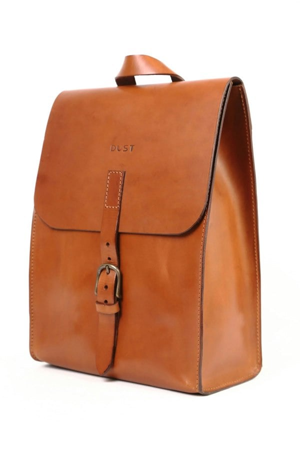 Leather Backpack in Cuoio Brown Mod 120