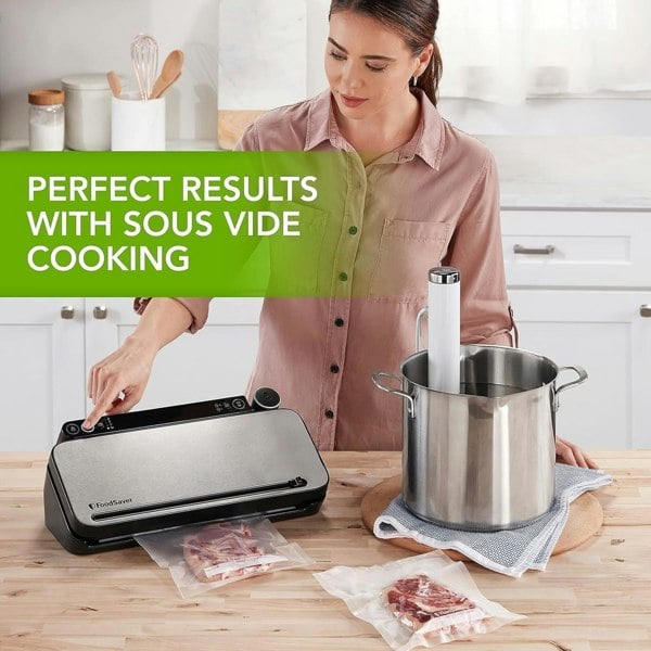 FoodSaver Multi-Use Food Preservation System Food Vacuum Sealer Machine Silver