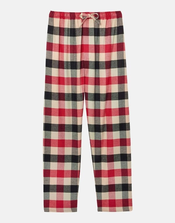 Men's Brushed Cotton Pyjama Trousers – Red Shire Square - British Boxers