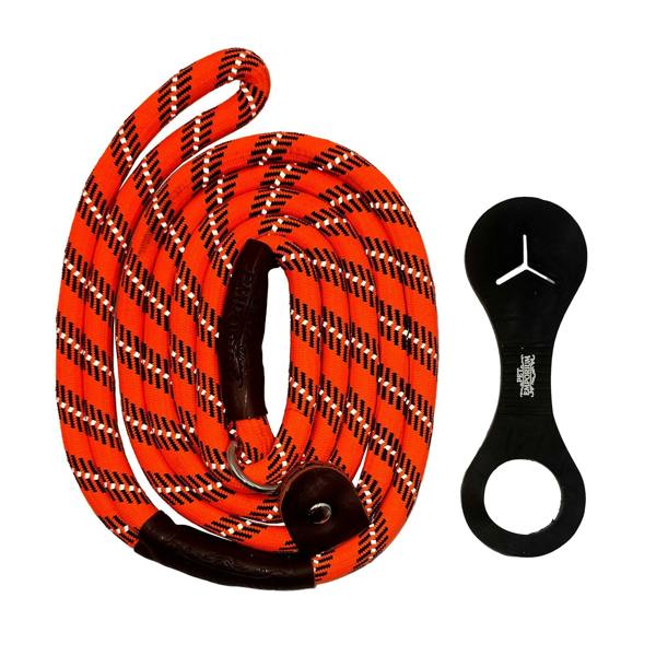 Durable Dog Lead – Adjustable Slip Loop, 150cm, Poop Bag Holder - Optimum