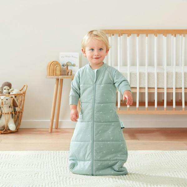 ergoPouch - Organic  Winter Jersey Sleeping Bag - Sage - 3.5 TOG