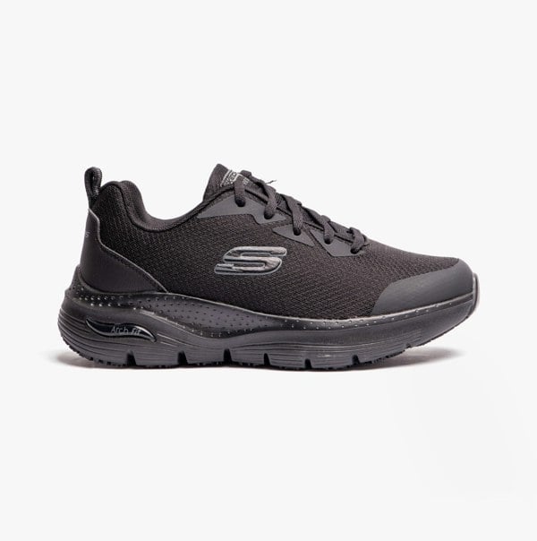 Skechers Work 108019EC ARCH FIT SR Womens Occupational Trainers Black