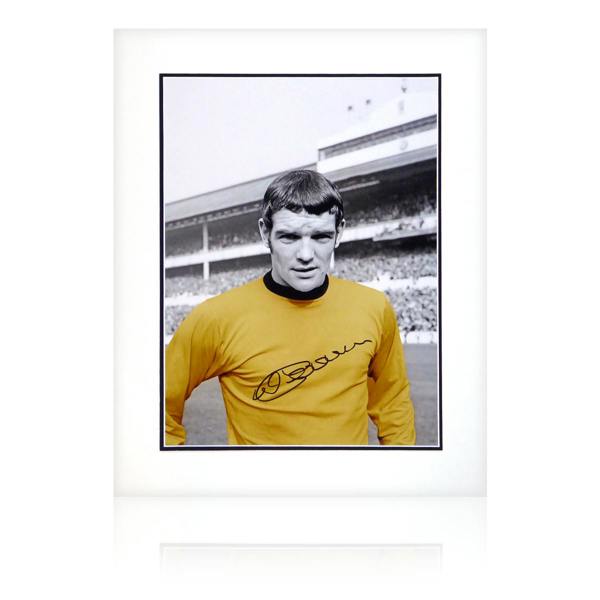 Hugh Curran Signed Wolverhampton Wanderers Deluxe Mount