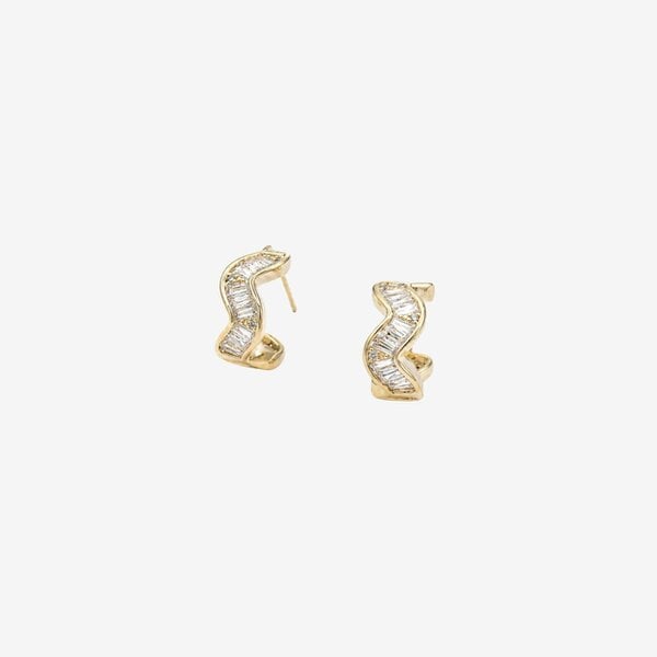 Uchi & Soto Kin Twisted Stone Hoops