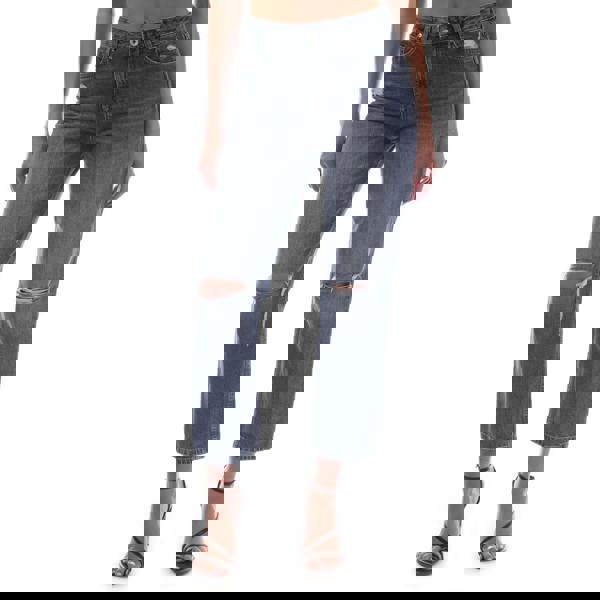 Gant Womens/Ladies Camie Ripped Cropped Relaxed Fit Jeans - Blue - 