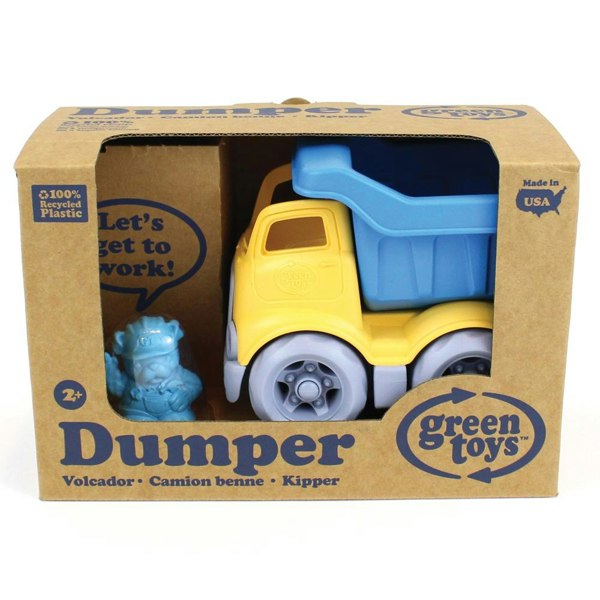 Green Toys Blue Dumper Truck Toy - Made From 100% Recycled Plastic