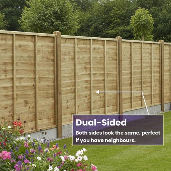 [amazon variation] fence panel premier lap [w.6ft x h.1-6ft] 3