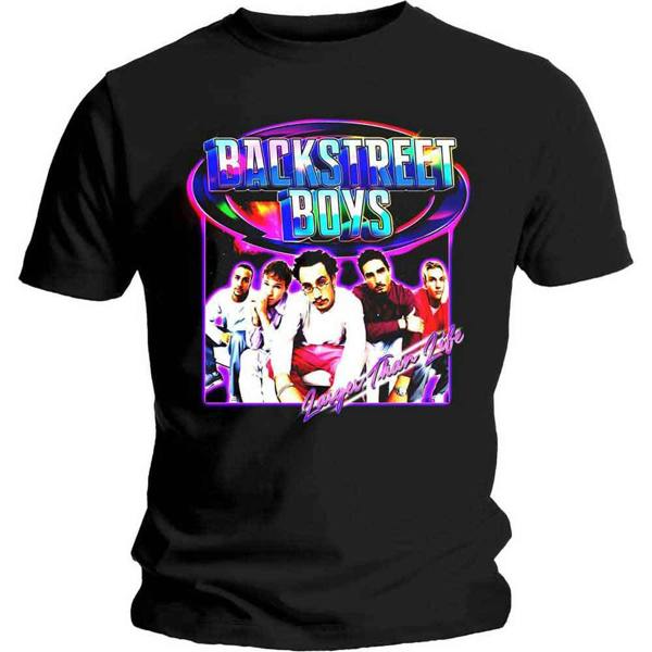 Backstreet Boys Unisex T-Shirt: Larger Than Life (Black)