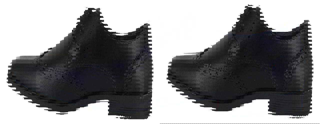 Ben Sherman Clive Mens Smart Formal Lace Up Brogue Shoes, black leather dress shoes with brogue detailing and lace-up closure.