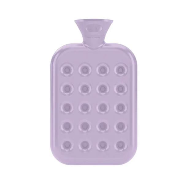 Fashy 1.2L honeycomb pattern hot water bottle with lavender design