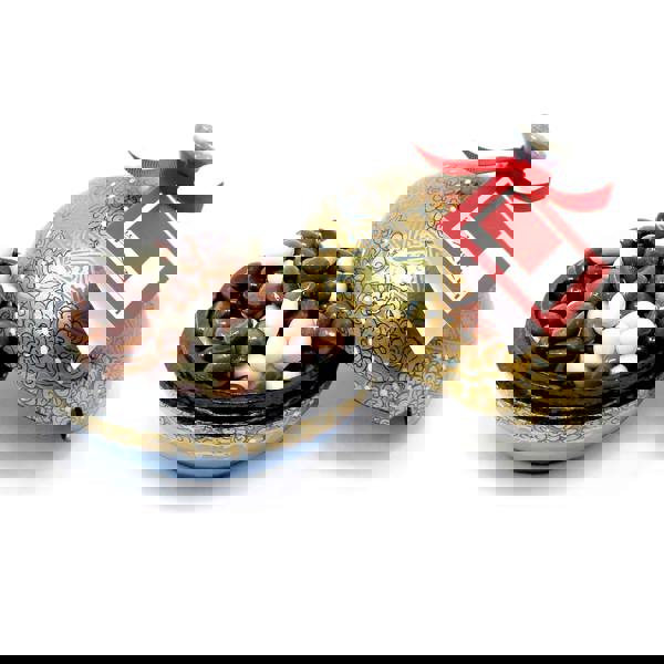 Handmade Bonbonnière filled with Assorted Chocolate Coated Raisins, Palm Oil Free, 130g