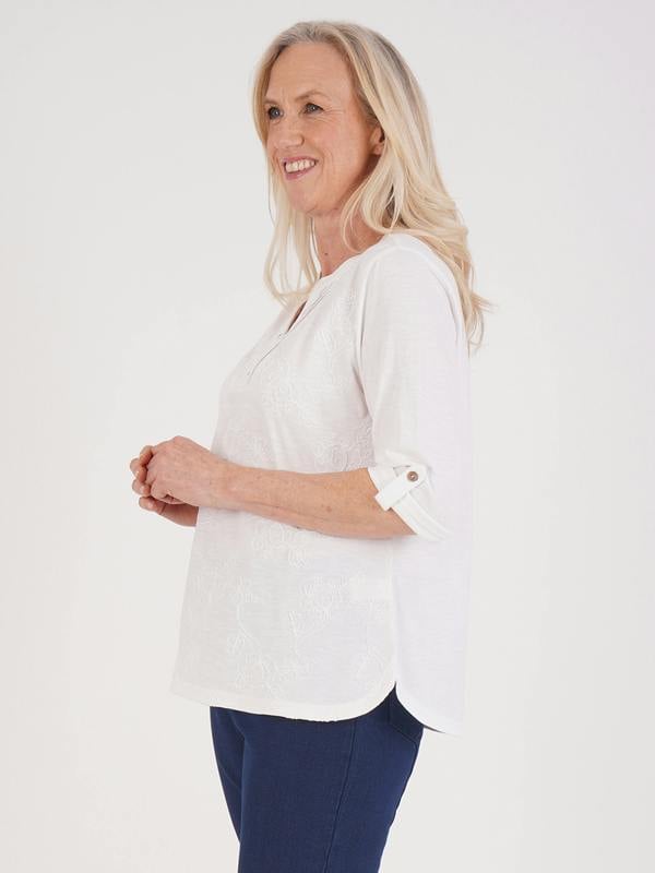 TIGI Dori Embroidery Jersey Top