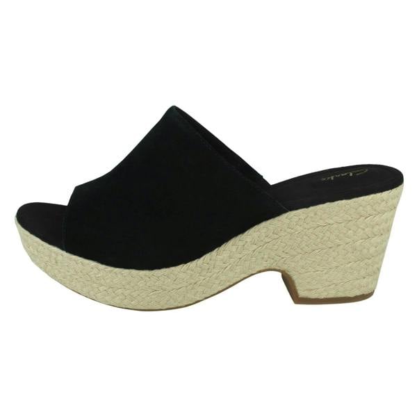 Clarks Ladies Clarks Espadrille Style Wedge Sandals Maritsa Mule