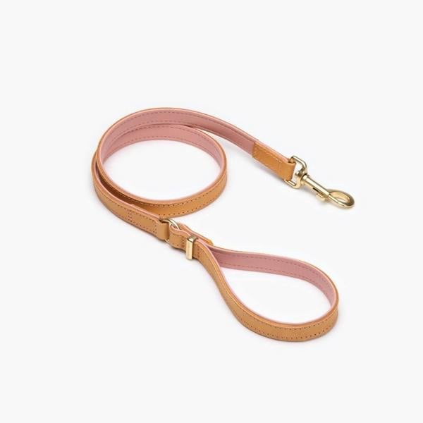 EzyDog Oxford Leather Classic Dog Lead in Pink