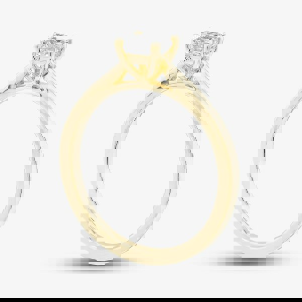 1888 Collection 9ct Yellow Gold 0.50ct Princess Cut Diamond Solitaire Ring PPP01-9Y-0.50-H-SI2