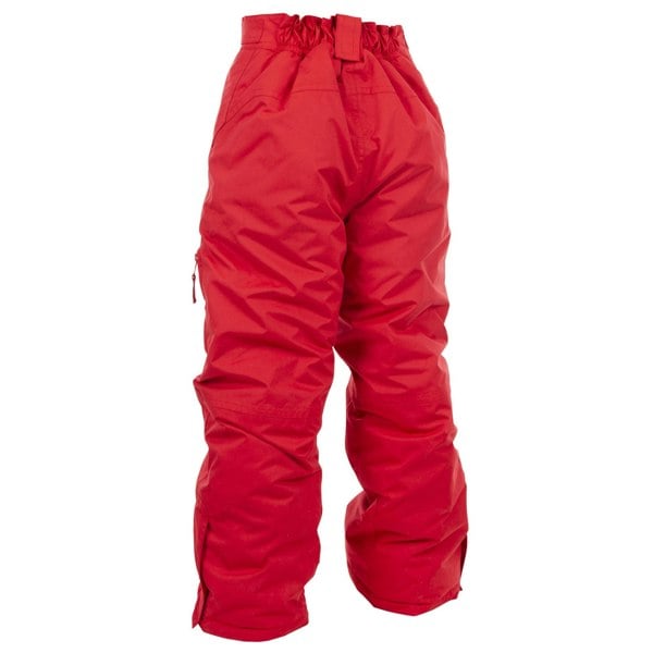 Trespass Kids Unisex Marvelous Ski Pants With Detachable Braces - Red