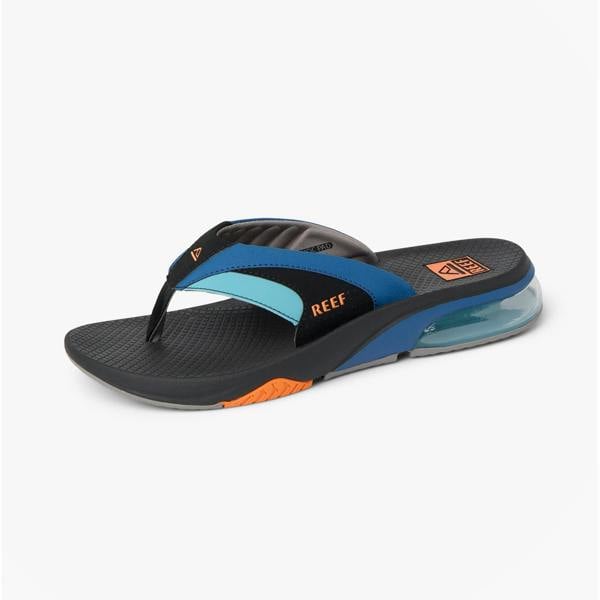 Reef Reef FANNING Mens Toe-Post Sandals Blue/Black/Orange
