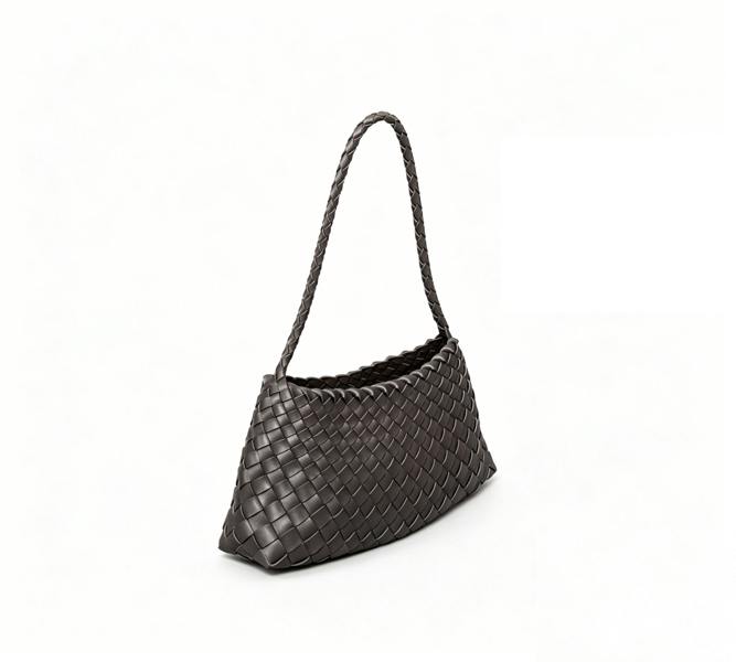 RIMINI Weaving Eco Leather Bag 'Erica' - Grey