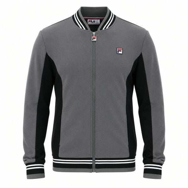 Fila Settanta Baseball Track Top Jacket Gunmetal/Black/White