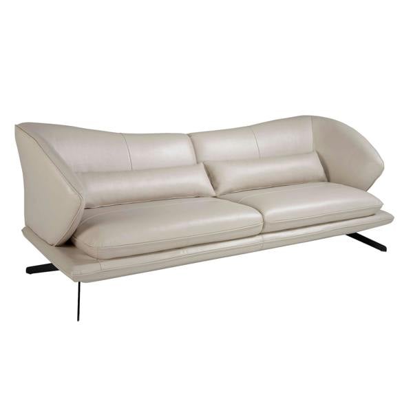 Angel Cerdá Taupe grey leather sofa 6145/6146