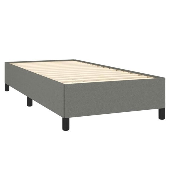 Berkfield Bed Frame Dark Grey 90x190 cm 3FT Single Fabric