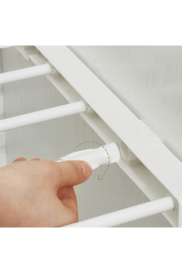 Living and Home Multiuse Scalable Wardrobe Storage Organizer Shelf Extendable Divider Rack