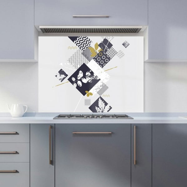 Warren Reed - Designer Abstract Botanical Kitchen Splashback