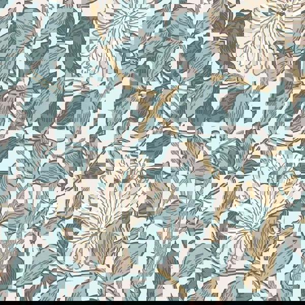 William Morris At Home Honeysuckle Wallpaper | Dusk Blue