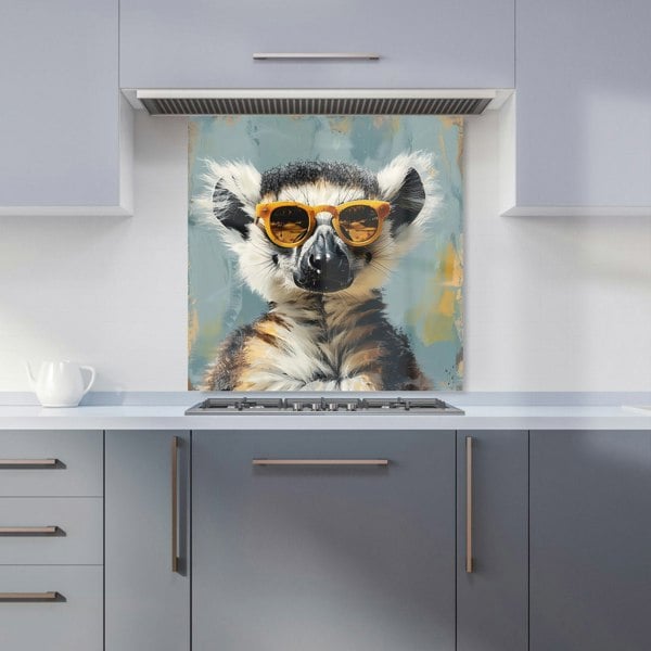 Warren Reed - Designer Lemur In Glasses Kitchen Splashback