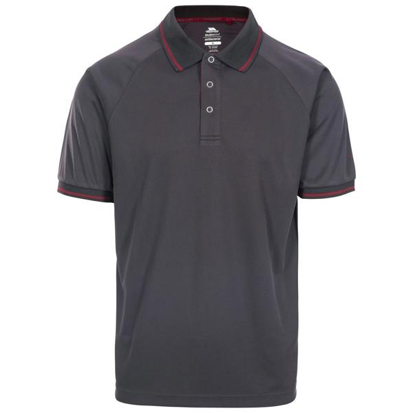 Trespass Mens Bonnington Polo Top - Dark Grey - 