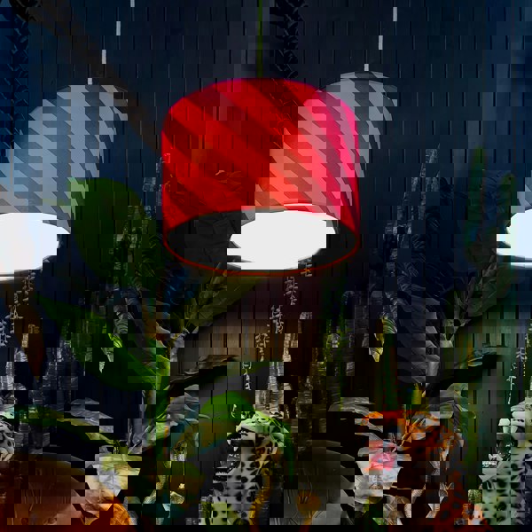 love frankie Helter Skelter lampshade in raspberry ripple