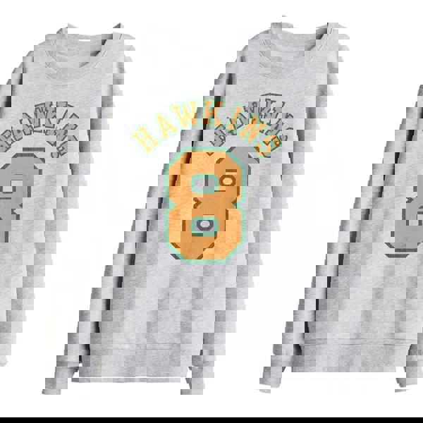 Stranger Things Childrens/Kids Hawkins No 8 Sweatshirt - Athletic Heather - 