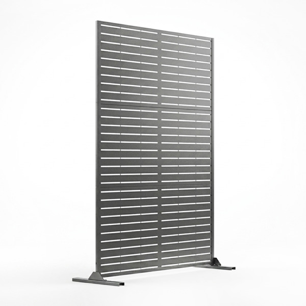 Nicoman Metal Indoor/Outdoor Privacy Screen 90cm x 180cm - Slats