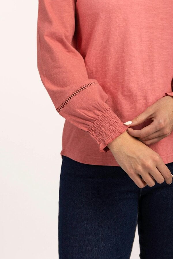 Mudflower Tie Neck Frill Collar Blouse