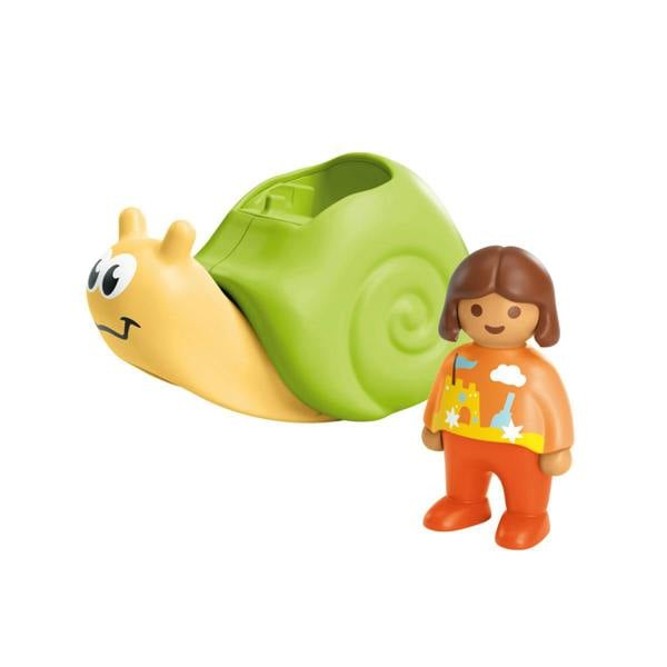 Playmobil JUNIOR: Rocking Snail with Rattle Feature - 71699 Playset