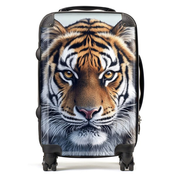 Warren Reed Tiger Face Design Suitcase