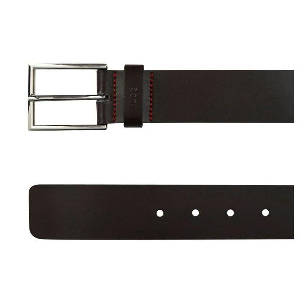 Hugo Boss Mens Giaspo Leather Belt - Brown - 