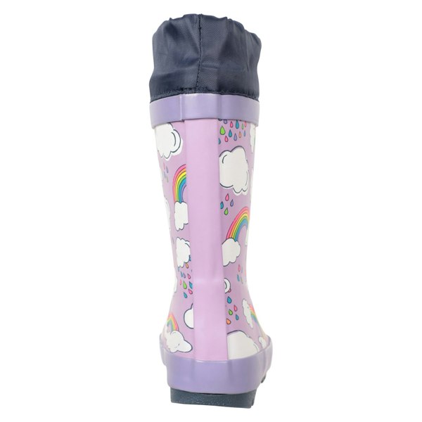 Mountain Warehouse Childrens/Kids II Rainbow Winter Wellington Boots - Lilac